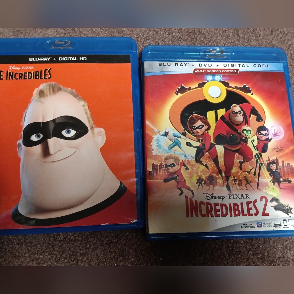 The Incredibles & Incredibles 2 Blu-ray Set